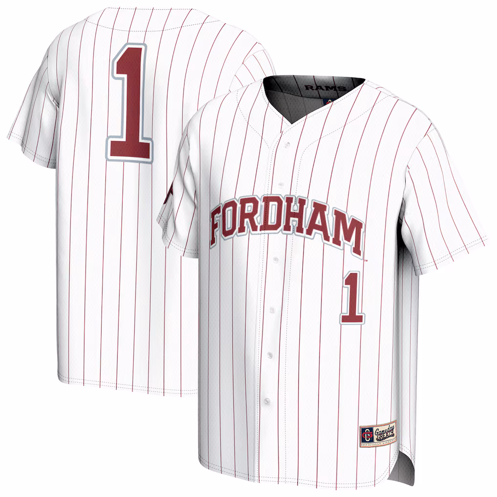 Youth GameDay Greats White Fordham Rams Lightweight Collegiate Baseball Fashion Jersey