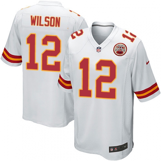 Men's Nike Kansas City Chiefs #12 Albert Wilson Game White NFL Jersey - Ujersey