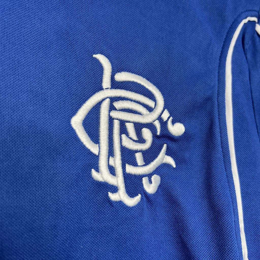 Rangers FC Retro Soccer Jersey Home Custom Shirt 1999-00 - ujerseystore