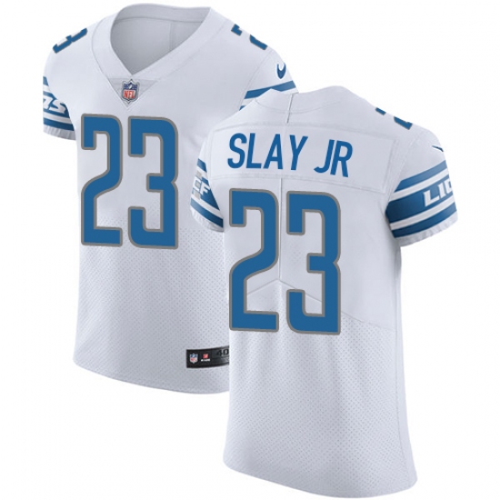 Men's Nike Detroit Lions #23 Darius Slay Jr White Vapor Untouchable Elite Player NFL Jersey - Ujersey