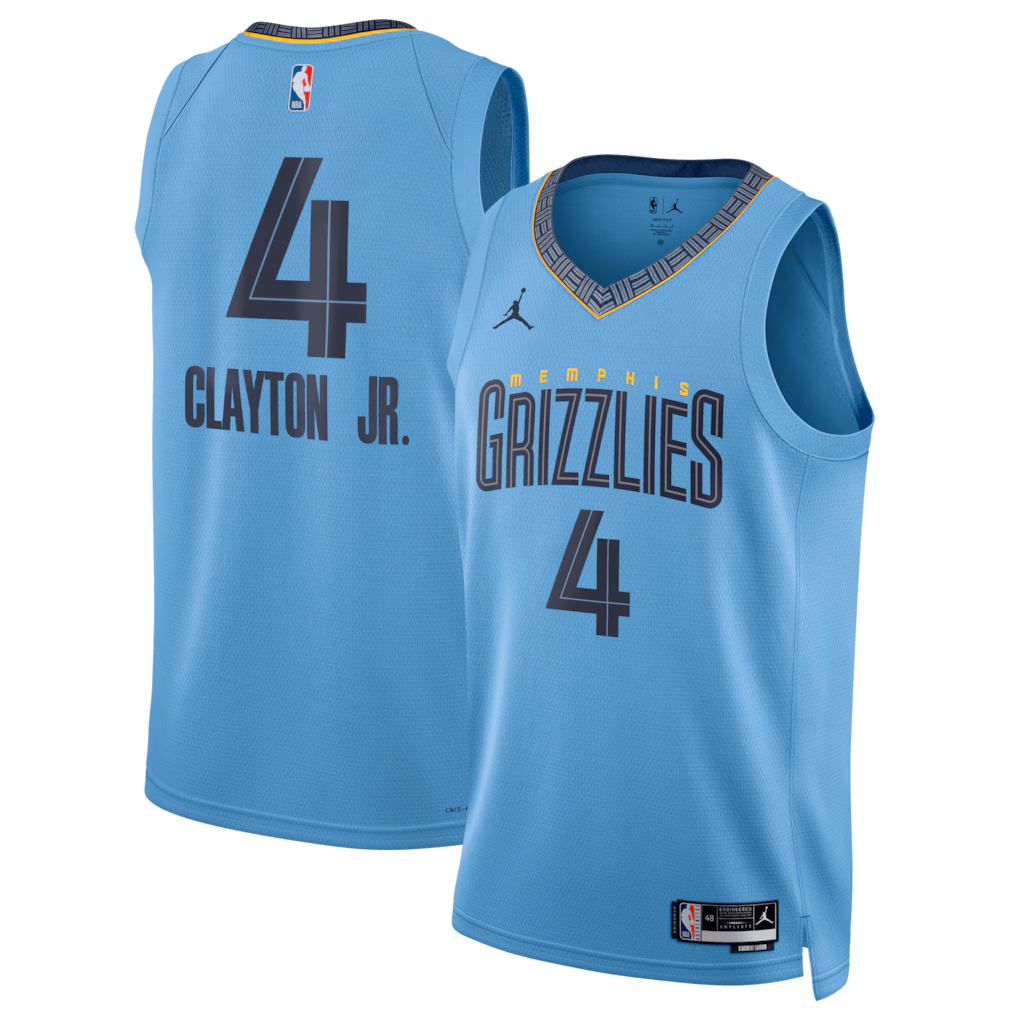 Unisex Memphis Grizzlies Walter Clayton Jr. Jordan Brand Light Blue Swingman Jersey - Statement Edition