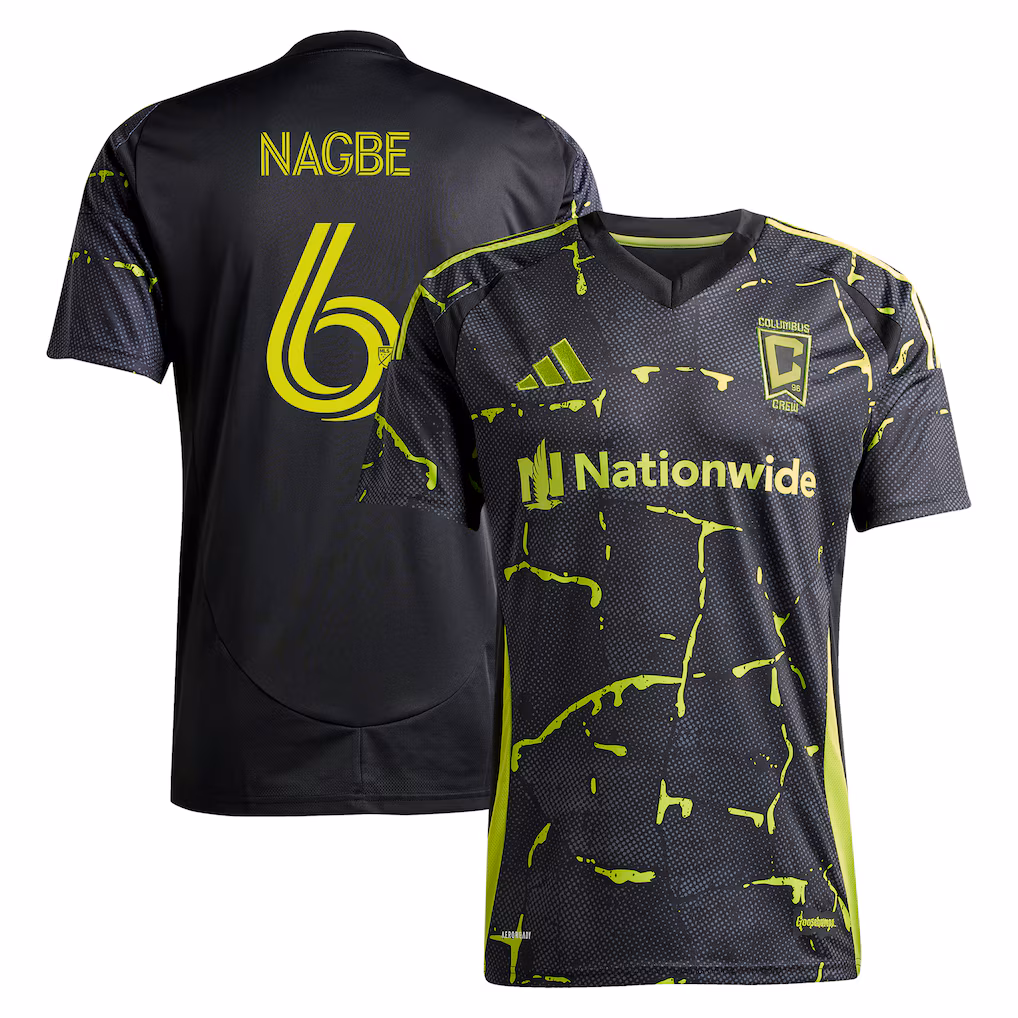Men's Columbus Crew Darlington Nagbe adidas Black 2025 The Goosebumps Kit Replica Player Jersey - Ujersey NHL