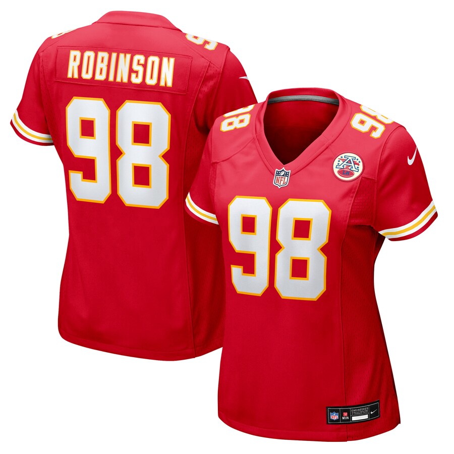 Women's Kansas City Chiefs Janarius Robinson Nike Red Team Game Jersey - Ujersey