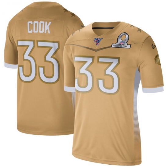 Men's Nike Minnesota Vikings #33 Dalvin Cook 2020 NFC Pro Bowl Game Jersey Gold - Ujersey