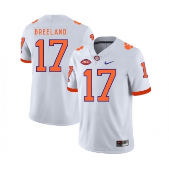 Clemson Tigers 17 Bashaud Breeland White Nike College Football Jersey - Ujersey