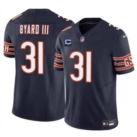 Men's Chicago Bears #31 Kevin Byard III Navy 2025 F.U.S.E. With 2-Star C Vapor Untouchable Limited Stitched Football Jersey - Ujersey