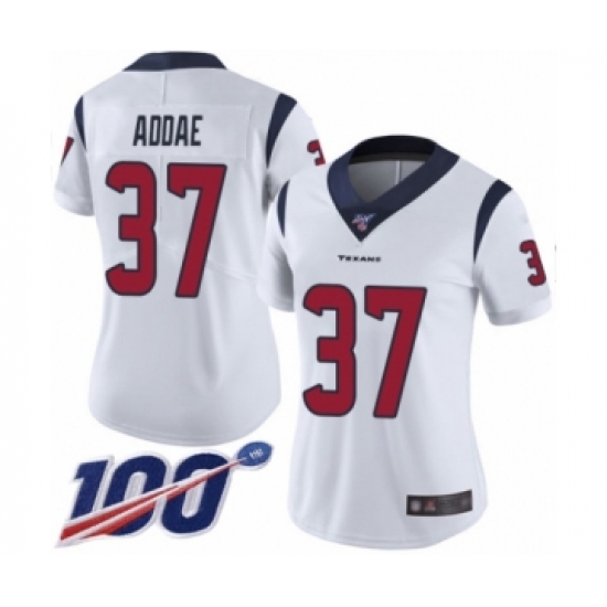 Women's Houston Texans #37 Jahleel Addae White Vapor Untouchable Limited Player 100th Season Football Jersey - Ujersey