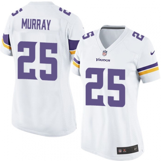 Women's Nike Minnesota Vikings #25 Latavius Murray Game White NFL Jersey - Ujersey
