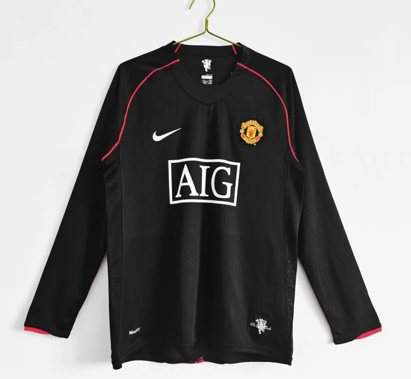 Manchester United Retro Away Long Sleeve Football Jersey Shirt 2007/08 - U-jersey