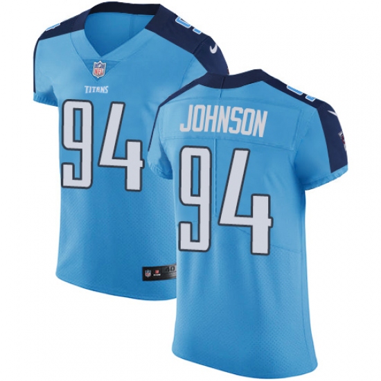 Men's Nike Tennessee Titans #94 Austin Johnson Light Blue Team Color Vapor Untouchable Elite Player NFL Jersey - Ujersey