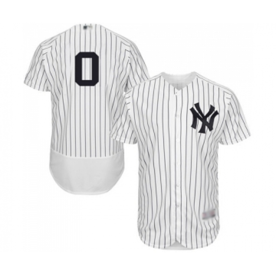 Men's New York Yankees #0 Adam Ottavino White Home Flex Base Authentic Collection Baseball Jersey - Ujersey