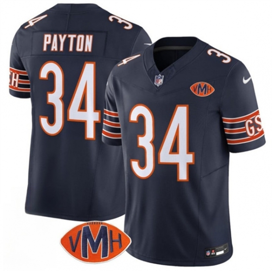 Men's Chicago Bears #34 Walter Payton Navy 2025 F.U.S.E. With VMH Vapor Untouchable Limited Football Stitched Jersey - Ujersey