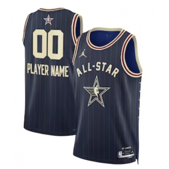 Men's Unisex Jordan Brand Navy 2024 NBA All-Star Game Swingman Custom Jersey - Ujersey