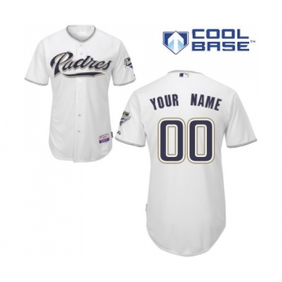 Men's Nike San Diego Padres Customized Authentic White Cool Base MLB Jersey - Ujersey