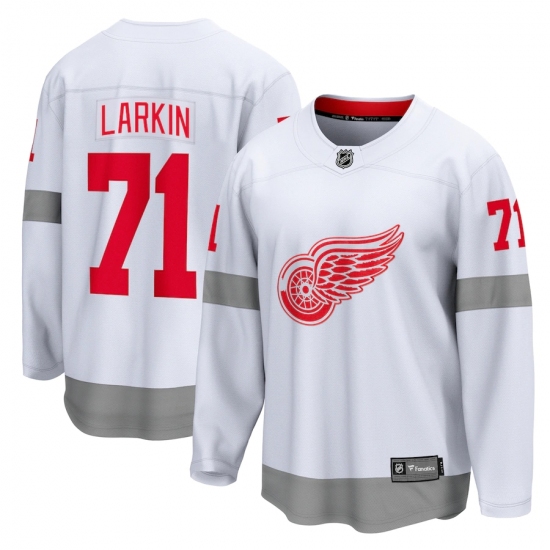 Men's Detroit Red Wings #71 Dylan Larkin Fanatics Branded White 2020-21 Special Edition Breakaway Player Jersey - Ujersey