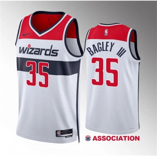 Men's Washington Wizards #35 Marvin Bagley III White Association Edition Stitched Basketball Jersey - Ujersey