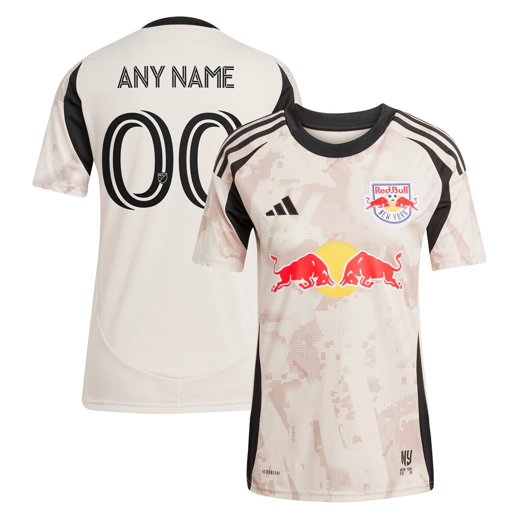 Women's New York Red Bulls adidas Tan 2025 Stone Kit Replica Custom Jersey - Ujersey