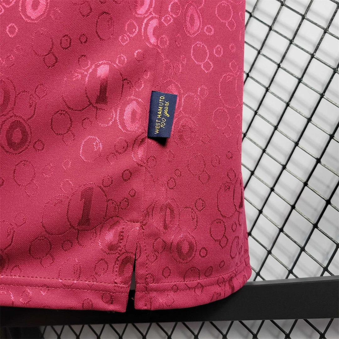 West Ham United Retro Football Jersey Home Custom Shirt 1995/97 - Ujersey Shop