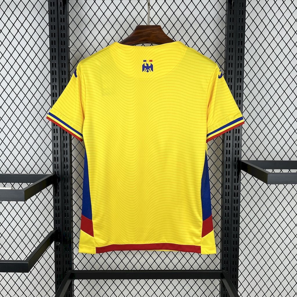 Romania Soccer Jersey Home Custom Shirt 2025/26 - ujerseystore