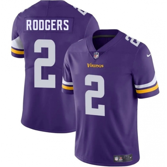 Men's Minnesota Vikings #2 Isaiah Rodgers Purple 2025 Vapor Limited Football Stitched Jersey - Ujersey
