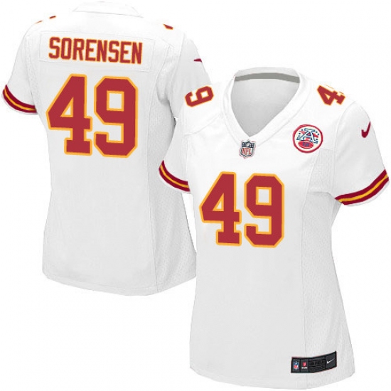 Women's Nike Kansas City Chiefs #49 Daniel Sorensen Game White NFL Jersey - Ujersey