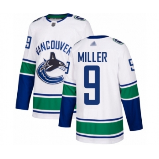 Men's Vancouver Canucks #9 J.T. Miller Authentic White Away Hockey Jersey - Ujersey