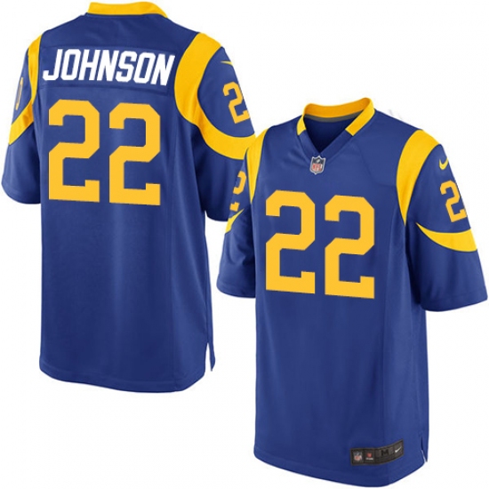 Men's Nike Los Angeles Rams #22 Trumaine Johnson Game Royal Blue Alternate NFL Jersey - Ujersey