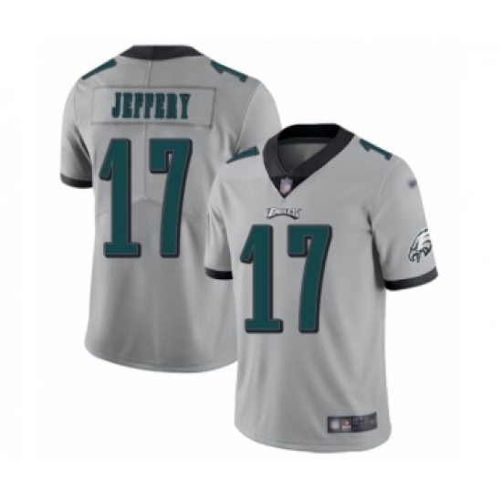 Youth Philadelphia Eagles #17 Alshon Jeffery Limited Silver Inverted Legend Football Jersey - Ujersey