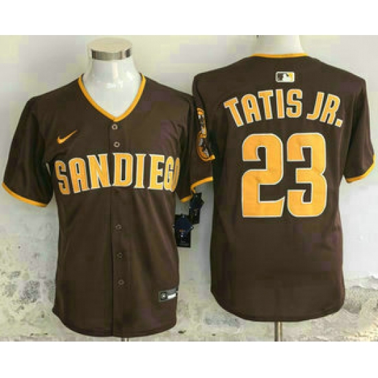 Men's San Diego Padres #23 Fernando Tatis Jr Brown Limited Stitched Jersey - Ujersey
