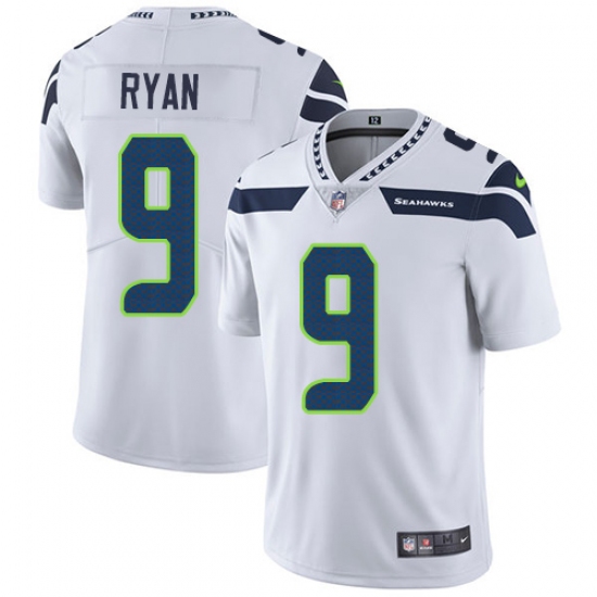 Youth Nike Seattle Seahawks #9 Jon Ryan Elite White NFL Jersey - Ujersey