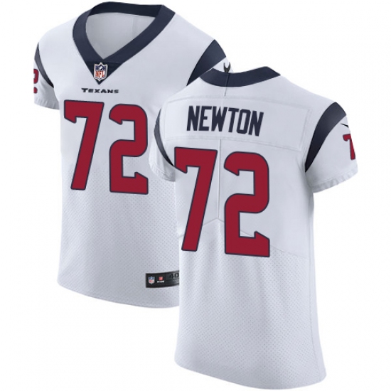 Men's Nike Houston Texans #72 Derek Newton White Vapor Untouchable Elite Player NFL Jersey - Ujersey