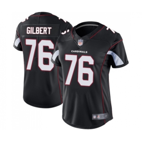 Women's Arizona Cardinals #76 Marcus Gilbert Black Alternate Vapor Untouchable Limited Player Football Jersey - Ujersey