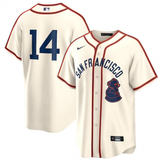 Men's San Francisco Giants #14 Patrick Bailey Cream 2024 Rickwood Classic Stitched Baseball Jersey
