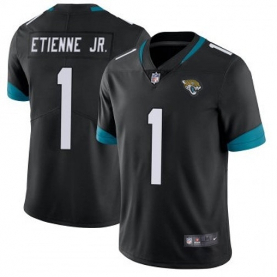 Youth Jacksonville Jaguars #1 Travis Etienne JR Black 2024 F U S E Prowler Throwback Vapor Limited Stitched Football Jersey - Ujersey
