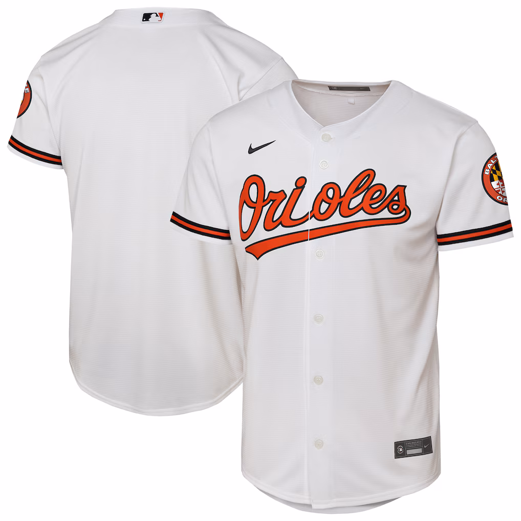 Youth Baltimore Orioles Nike White Home Stadium Jersey - ujerseystore