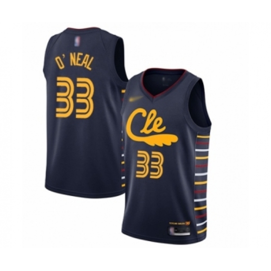 Youth Cleveland Cavaliers #33 Shaquille O'Neal Swingman Navy Basketball Jersey - 2019 20 City Edition - Ujersey