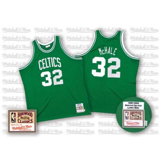 Men's Mitchell and Ness Boston Celtics #32 Kevin Mchale Authentic Green Throwback NBA Jersey - Ujersey