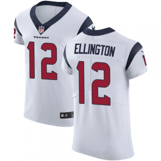 Men's Nike Houston Texans #12 Bruce Ellington White Vapor Untouchable Elite Player NFL Jersey - Ujersey