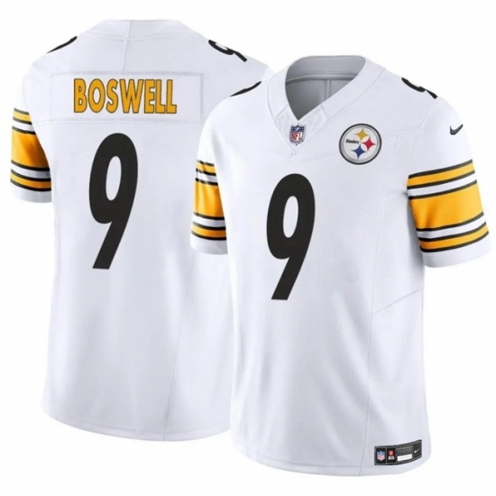 Men's Pittsburgh Steelers #9 Chris Boswell White 2024 F U S E Vapor Untouchable Limited Stitched Jersey - Ujersey