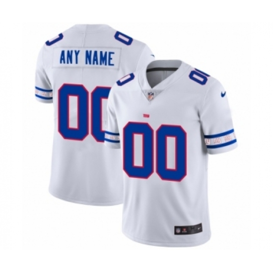 Men's New York Giants Customized White Team Logo Cool Edition Jersey - Ujersey