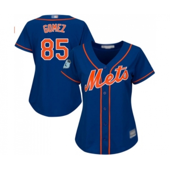 Women's New York Mets #85 Carlos Gomez Authentic Royal Blue Alternate Home Cool Base Baseball Jersey - Ujersey