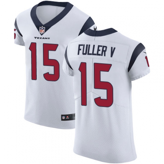 Men's Nike Houston Texans #15 Will Fuller V White Vapor Untouchable Elite Player NFL Jersey - Ujersey
