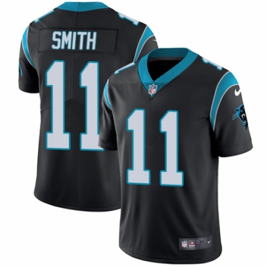 Men's Nike Carolina Panthers #11 Torrey Smith Black Team Color Vapor Untouchable Limited Player NFL Jersey - Ujersey