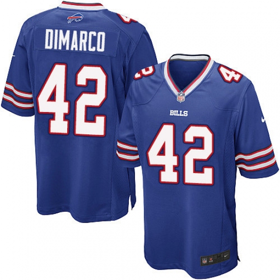 Men's Nike Buffalo Bills #42 Patrick DiMarco Game Royal Blue Team Color NFL Jersey - Ujersey