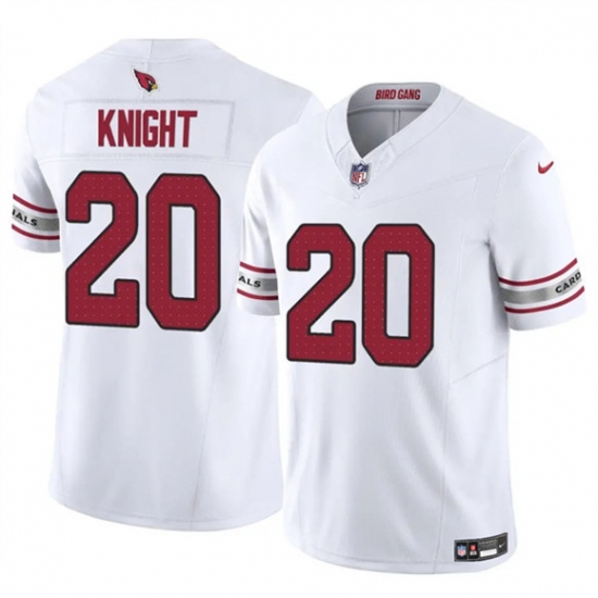 Men's Arizona Cardinals #20 Bam Knight White 2025 F.U.S.E. Vapor Untouchable Limited Football Stitched Jersey - Ujersey