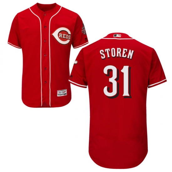 Men's Majestic Cincinnati Reds #31 Drew Storen Red Flexbase Authentic Collection MLB Jersey - Ujersey