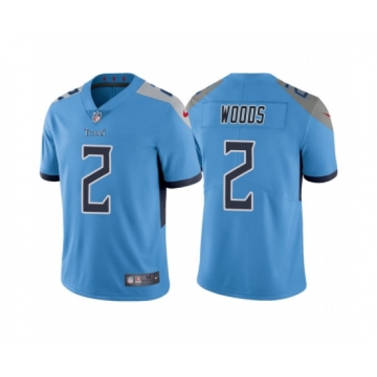 Men's Tennessee Titans #2 Robert Woods Blue Vapor Untouchable Stitched Jersey - Ujersey