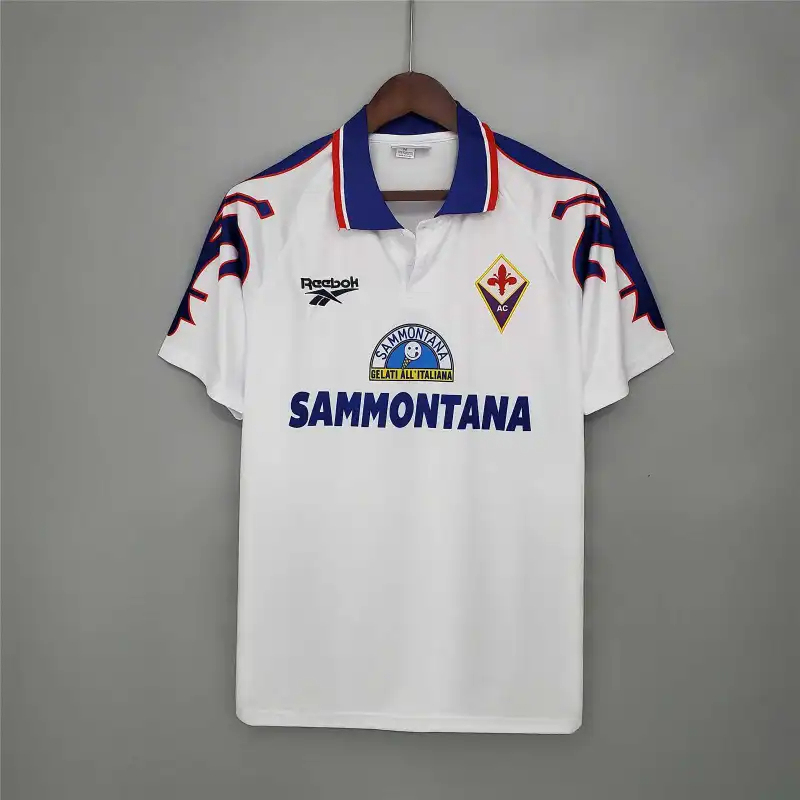 Fiorentina Retro Soccer Jersey Away Custom Shirt 1995/1997 - ujerseystore