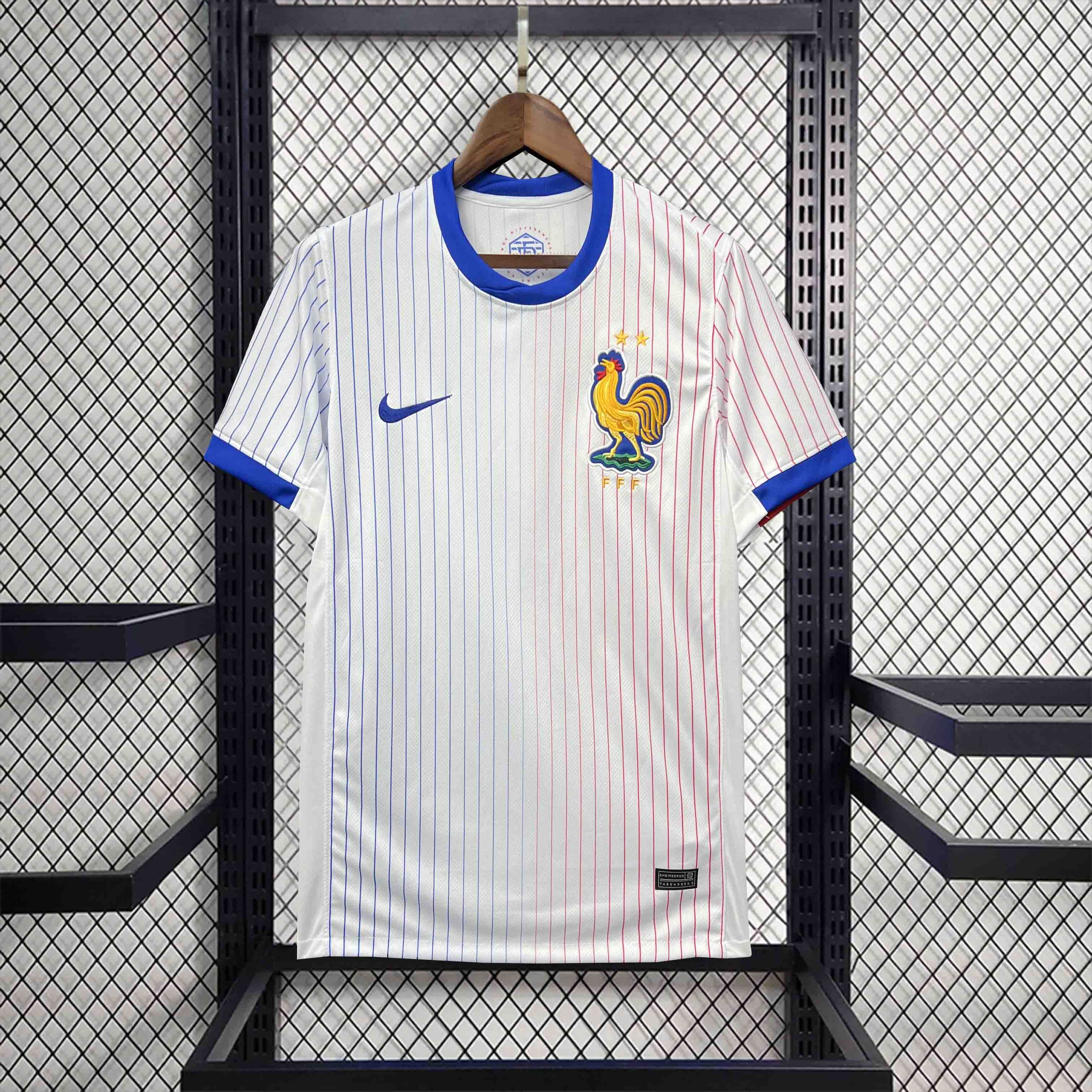 France Soccer Jersey Away Custom Shirt EURO 2024 - Ujersey