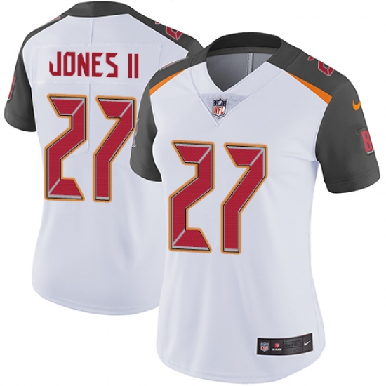 Women's Nike Tampa Bay Buccaneers #27 Ronald Jones II White Stitched NFL Vapor Untouchable Limited Jersey - Ujersey